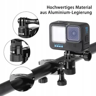 HSU Aluminium Fietshouder GoPro Hero Actiecamera 360° — miniatuur 5