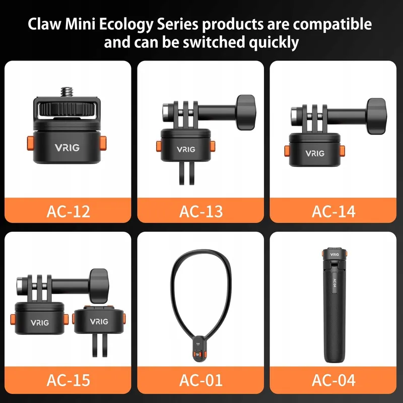 VRIG Mini Snelmontage Houder Hero 13 Actiecamera Accessoires — foto 6