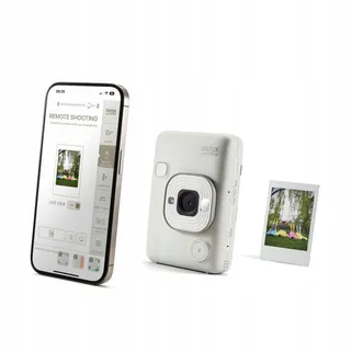 INSTAX Mini LiPlay 2 Camera Fotoprint Bluetooth Misty White — miniatuur 3