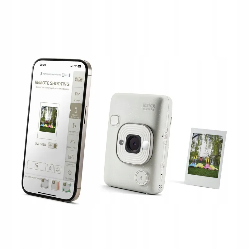 INSTAX Mini LiPlay 2 Camera Fotoprint Bluetooth Misty White — foto 3