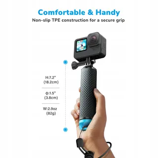 SAMETOP Drijvende Handgreep GoPro Hero DJI Osmo Blauw — miniatuur 3