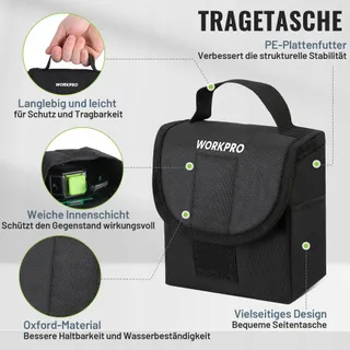 WORKPRO 360 Laserwaterpas Groen Kruislijn 30m Met Statief — miniatuur 7