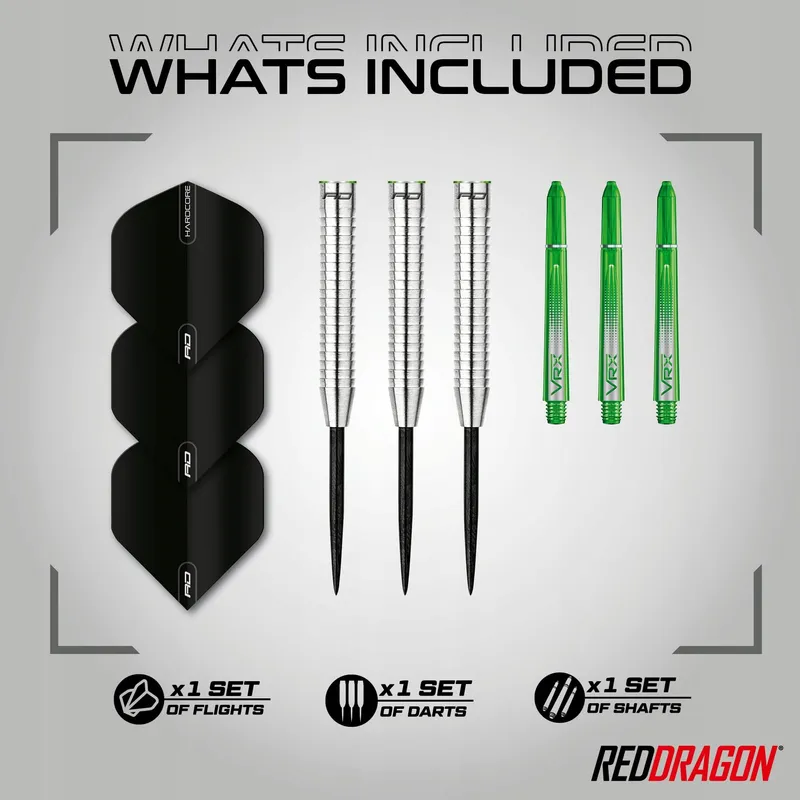 RED DRAGON Featherlite 2 17g Tungsten Dartpijlen Flights Shafts — foto 2