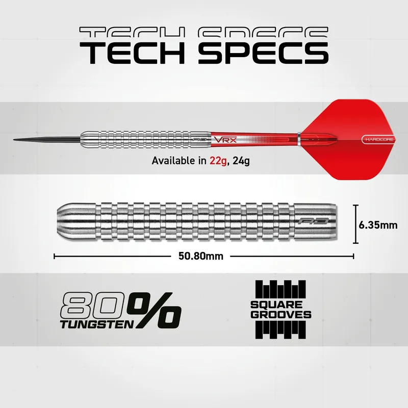 RED DRAGON Hell Fire Darts 22g Wolfraam Flights Shafts — foto 4