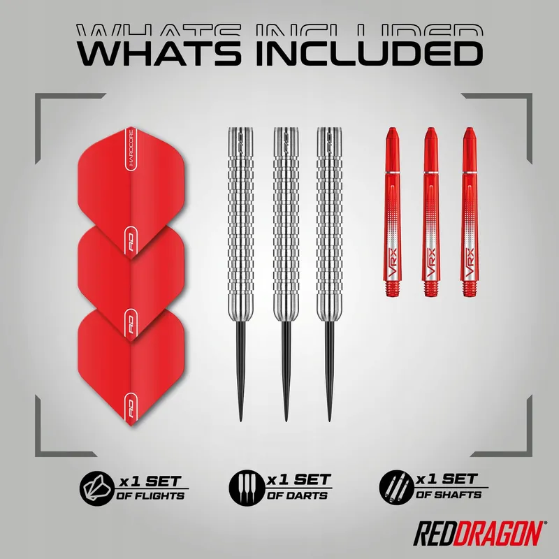 RED DRAGON Hell Fire Darts 22g Wolfraam Flights Shafts — foto 2