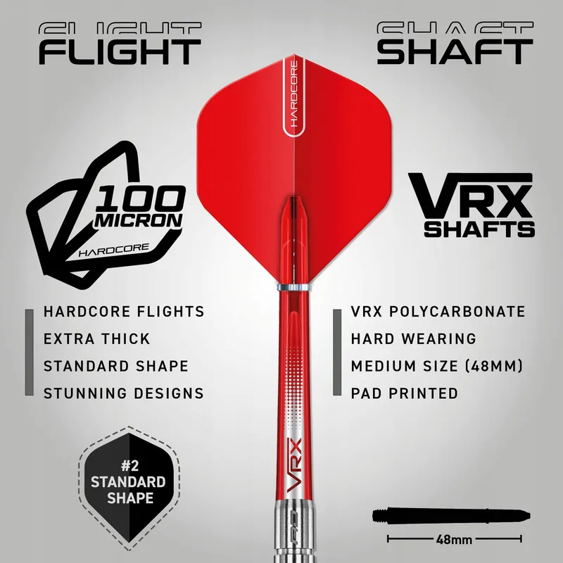 RED DRAGON Hell Fire Darts 22g Wolfraam Flights Shafts — foto 3