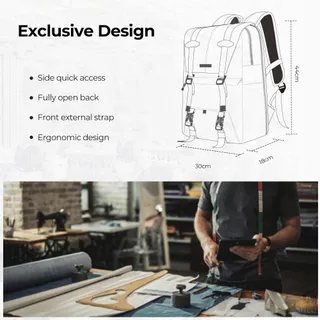 K&F CONCEPT Camerarugzak 20L Laptopvak 15-15.6 Inch — miniatuur 3