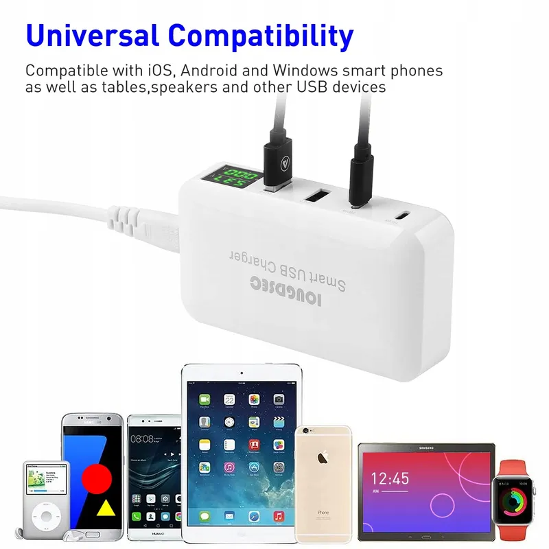 IOUGDSEC Laadstation 70W 4 Poorten PD20W QC3.0 Voor iPhone iPad — foto 5