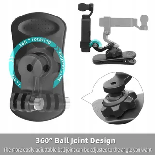 SUREWO 360° Draaibare Rugzakhouder DJI Osmo Pocket 2 — miniatuur 3