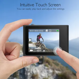 AKASO Sportcamera 4K 30FPS 20MP WiFi Touchscreen EIS 4X Zoom 40m — miniatuur 5