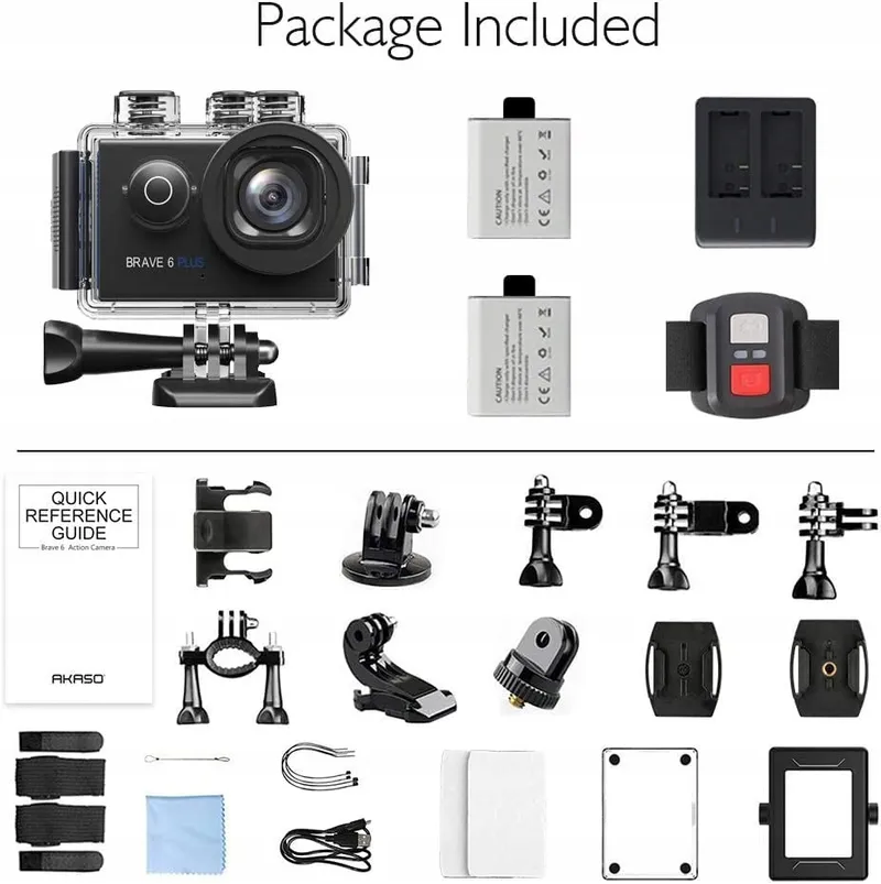 AKASO Sportcamera 4K 30FPS 20MP WiFi Touchscreen EIS 4X Zoom 40m — foto 7