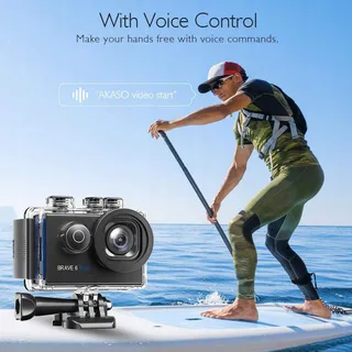 AKASO Sportcamera 4K 30FPS 20MP WiFi Touchscreen EIS 4X Zoom 40m — miniatuur 4