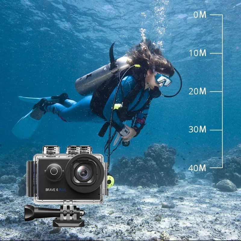 AKASO Sportcamera 4K 30FPS 20MP WiFi Touchscreen EIS 4X Zoom 40m — foto 8