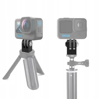HSU Aluminium Statiefhouder GoPro 2 Stuks Adapter Hero 12-3 Zwart — miniatuur 7
