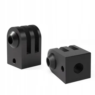 HSU Aluminium Statiefhouder GoPro 2 Stuks Adapter Hero 12-3 Zwart — miniatuur 1