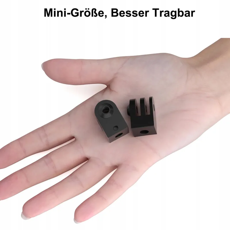 HSU Aluminium Statiefhouder GoPro 2 Stuks Adapter Hero 12-3 Zwart — foto 4