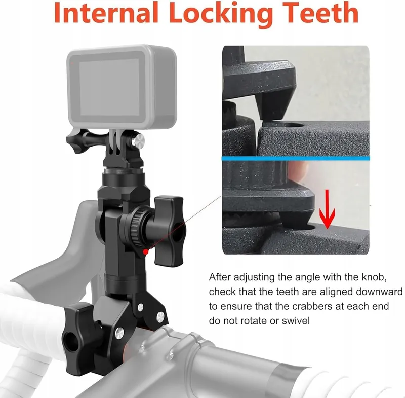 UNSTINCER Camerahouder Fiets Motor Super Clamp Adapter — foto 8