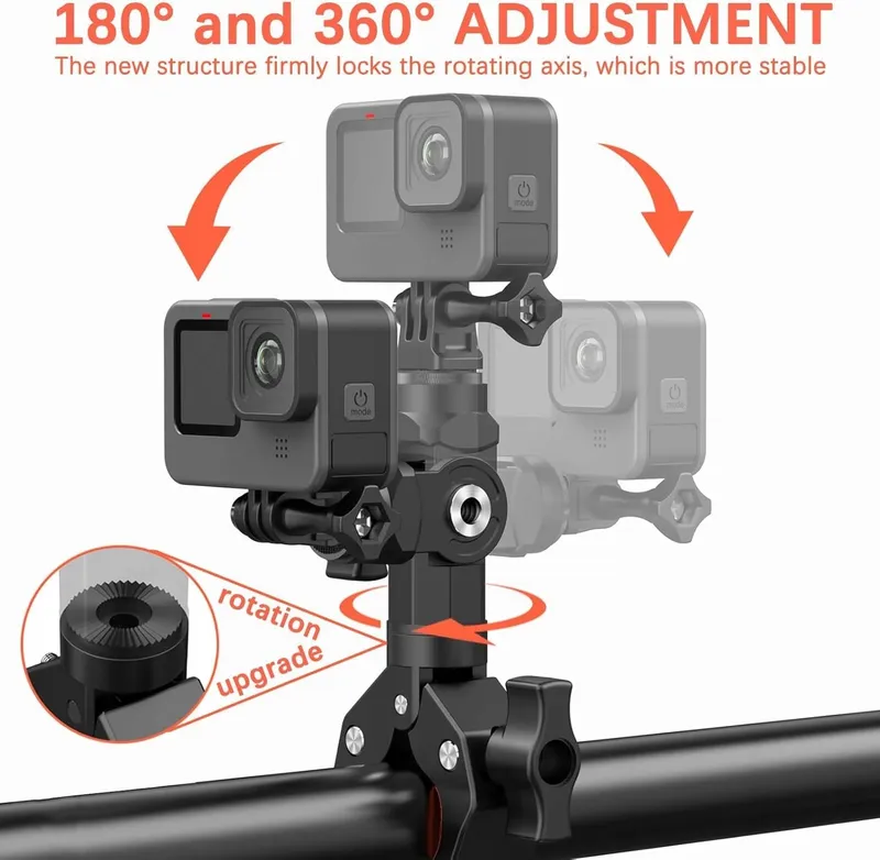 UNSTINCER Camerahouder Fiets Motor Super Clamp Adapter — foto 3