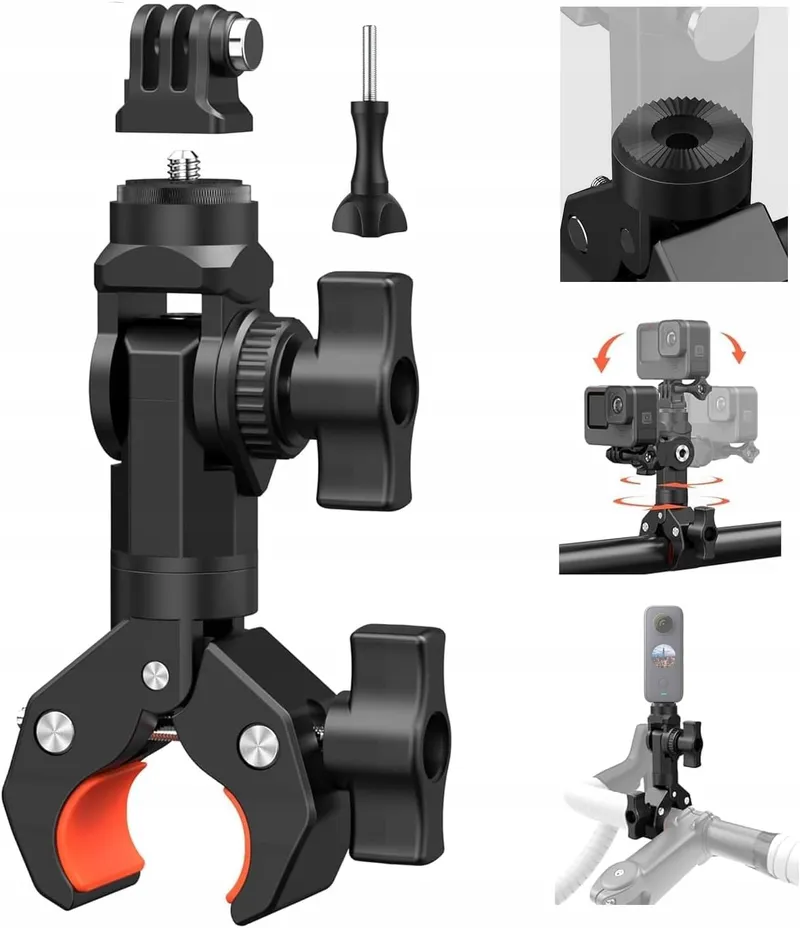 UNSTINCER Camerahouder Fiets Motor Super Clamp Adapter — foto 1