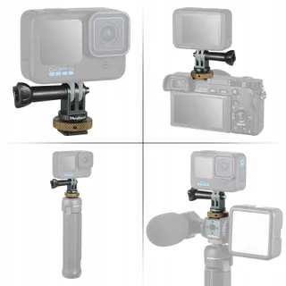 Cold Shoe Adapter GoPro DJI Osmo Action Campark Aluminium — miniatuur 7