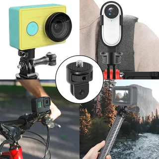 MIKQKY 2 Stuks Aluminium 1/4 Inch Statiefadapter voor Actiecamera's — miniatuur 6