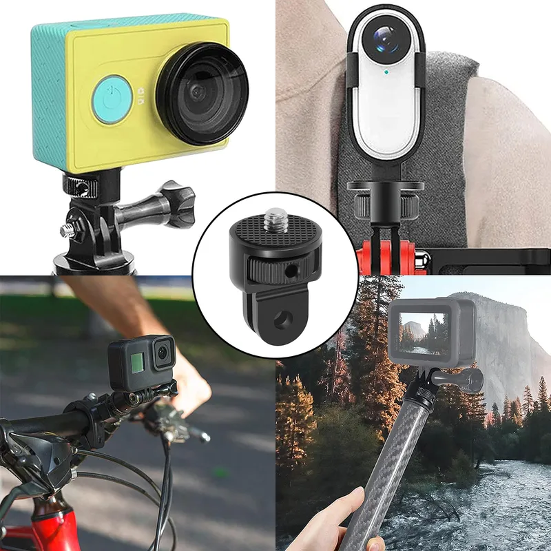 MIKQKY 2 Stuks Aluminium 1/4 Inch Statiefadapter voor Actiecamera's — foto 6