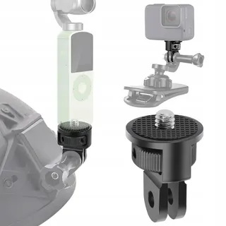 MIKQKY 2 Stuks Aluminium 1/4 Inch Statiefadapter voor Actiecamera's — miniatuur 5