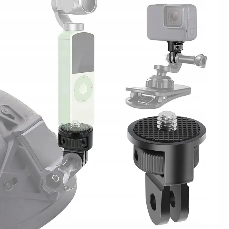 MIKQKY 2 Stuks Aluminium 1/4 Inch Statiefadapter voor Actiecamera's — foto 5
