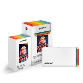 POLAROID Hi-Print Bundel Papier Zakprinter Bluetooth Wit — miniatuur 1