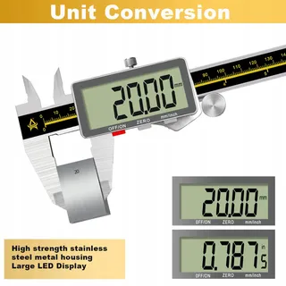 ACEMETER Digitale Schuifmaat 0-6" LCD Metaal Ingenieur — miniatuur 3