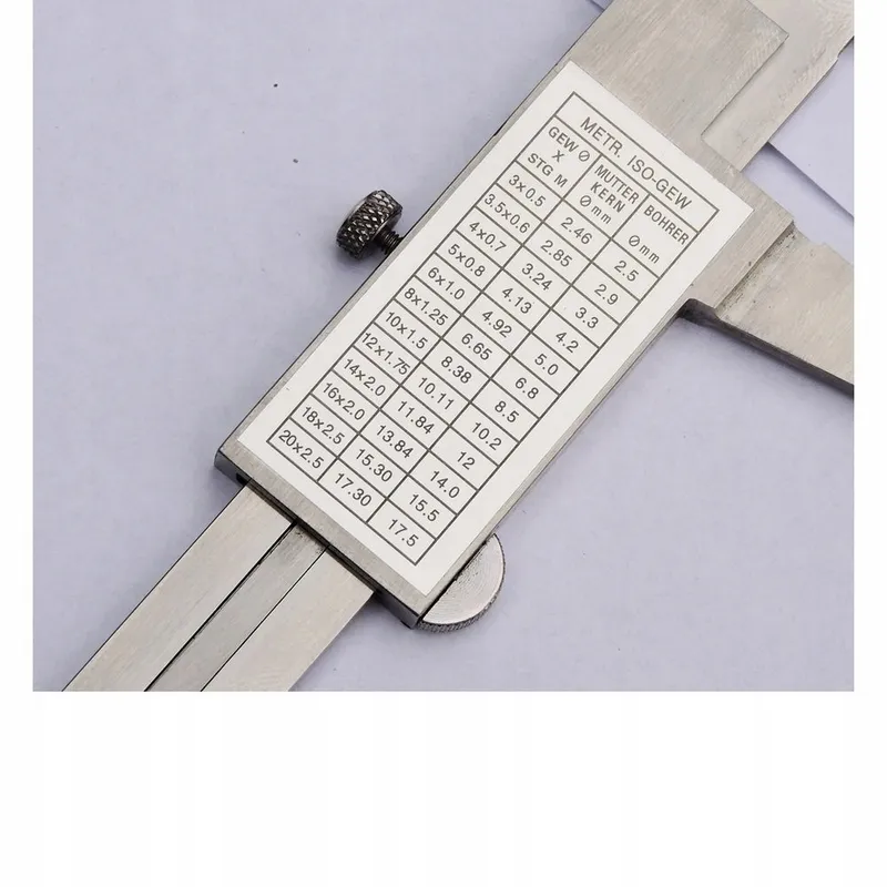 STEINLE Zakschuifmaat 150mm Borgschroef 0,05mm DIN862 — foto 3