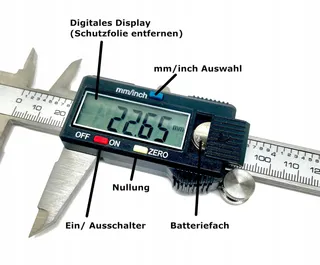 JJ-SHOP24 Digitale Schuifmaat LCD 0-150mm RVS — miniatuur 4