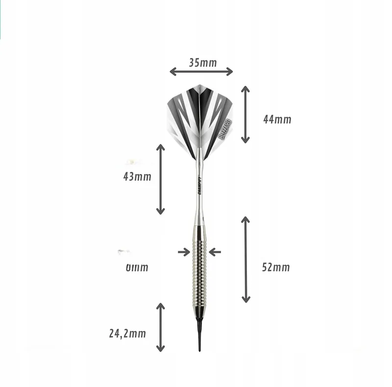 CHAMPIFY Blizzard Softdarts 18g Messing 3 Stuks — foto 9