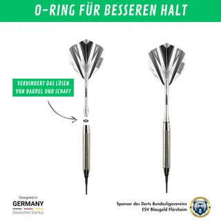 CHAMPIFY Blizzard Softdarts 18g Messing 3 Stuks — miniatuur 5