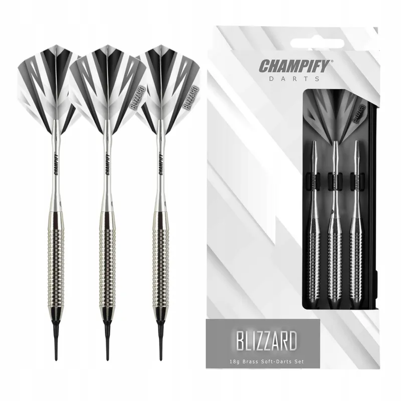 CHAMPIFY Blizzard Softdarts 18g Messing 3 Stuks — foto 1