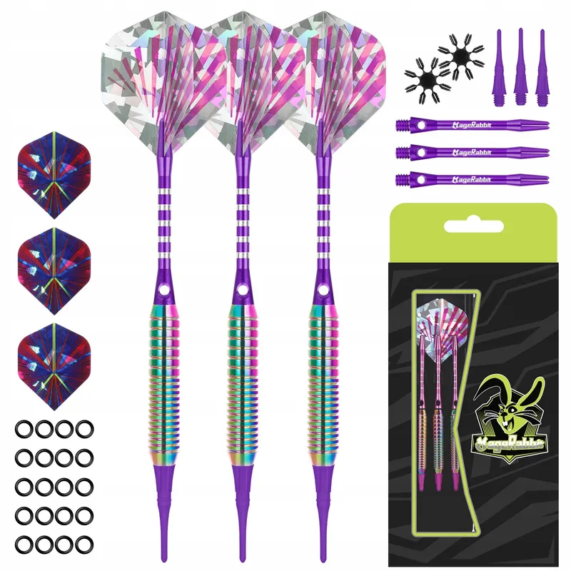 MAGERABBIT Softtip Dartset 3 Aluminium Schachten — foto 1