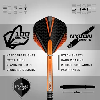 RED DRAGON Amberjack Softtip Darts 18g met Flights en Shafts — miniatuur 3