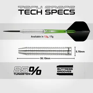 RED DRAGON Featherlite 2 12g Tungsten Dartset met Flights Shafts — miniatuur 5
