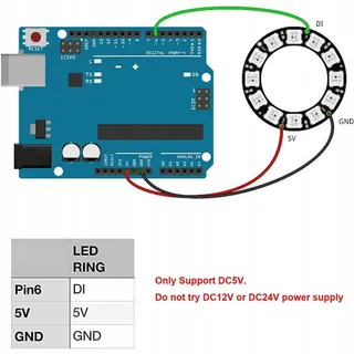SPARKLEIOT Adresseerbare LED Ring WS2812B 35 LEDs RGB 5050 DC5V — miniatuur 6