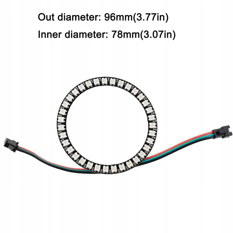SPARKLEIOT Adresseerbare LED Ring WS2812B 35 LEDs RGB 5050 DC5V — foto 3