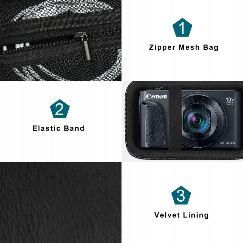 CANBOC Cameratas Canon PowerShot SX740 SX730 SX720 SX620 G7X — foto 5