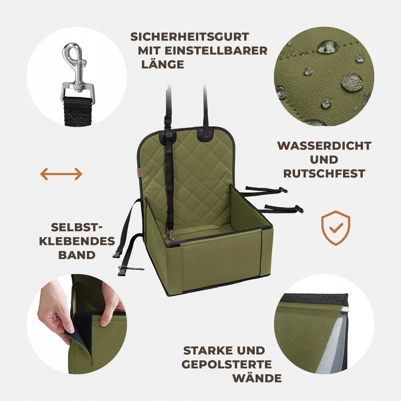 Extra Stabiele Autostoel Hond Waterdicht — foto 4
