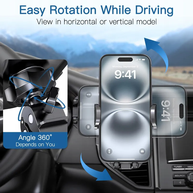 GIFTORLD Autohouder Telefoon 360° iPhone 4-7" — foto 4