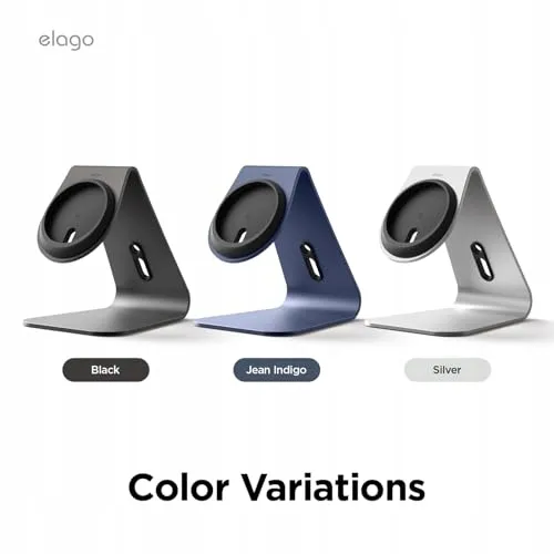 ELAGO MS4 MagSafe Oplaadstandaard iPhone 16 15 14 13 12 Aluminium Zwart — foto 7