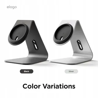 ELAGO MS4 MagSafe Oplaadstandaard iPhone 16 15 14 13 12 Aluminium Zwart — miniatuur 8