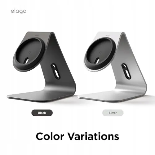 ELAGO MS4 MagSafe Oplaadstandaard iPhone 16 15 14 13 12 Aluminium Zwart — foto 8