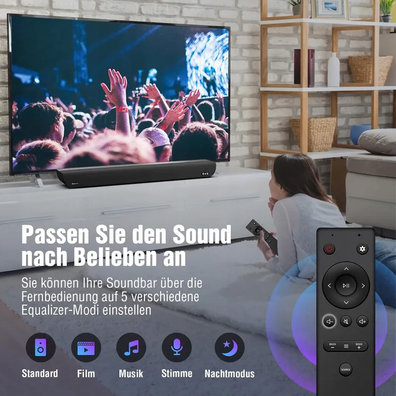 OXS S5 Soundbar 3.1.2 Dolby Atmos Subwoofer Bluetooth HDMI eARC — foto 5