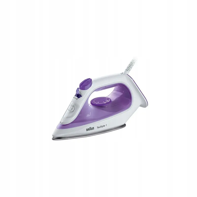 BRAUN TexStyle 1 Stoomstrijkijzer SuperCeramic 2000W Wit Paars — foto 1