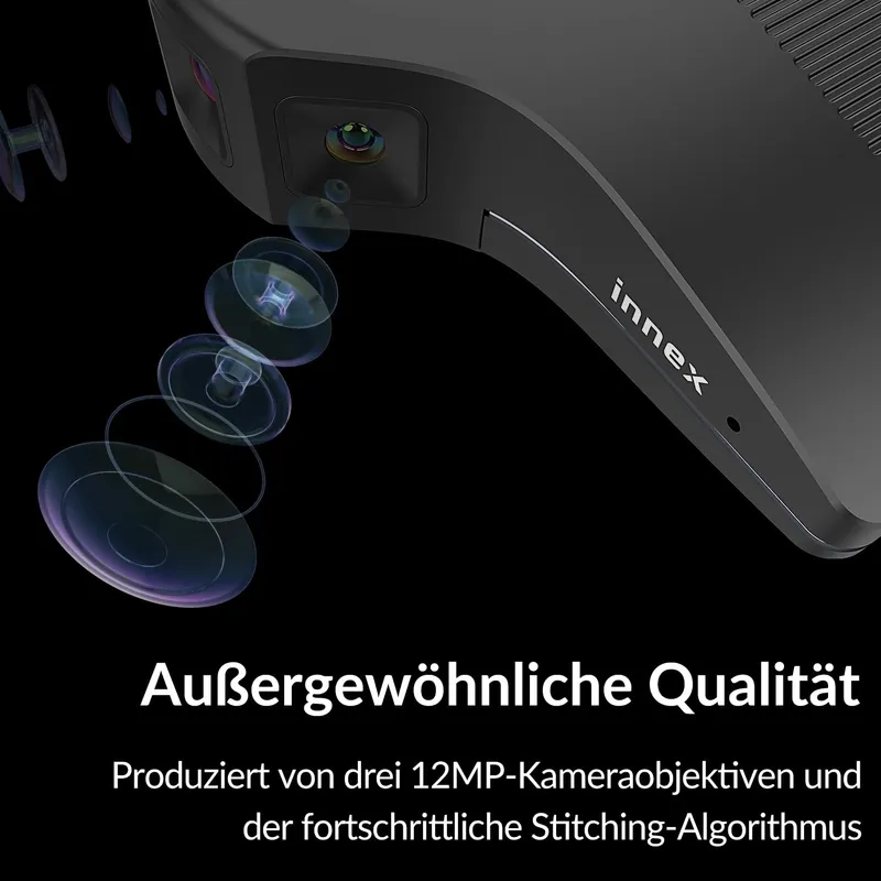 INNEX C831 Webcam 4K 180° Panorama Microfoon Windows Mac — foto 6