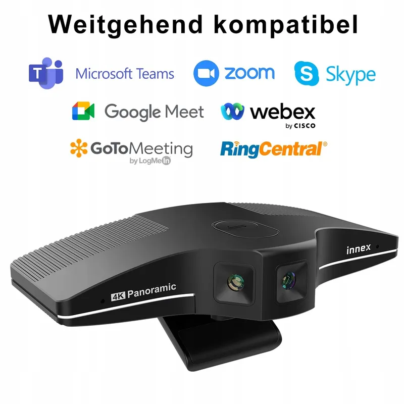 INNEX C831 Webcam 4K 180° Panorama Microfoon Windows Mac — foto 5